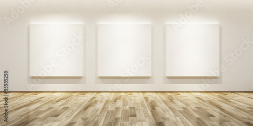Illustration: blank pictures in the gallery blank pictures in the gallery
