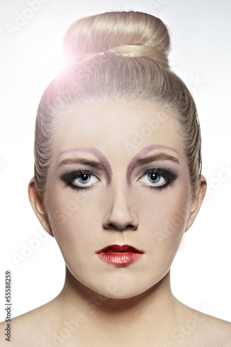 Photo: Frau mit perfekter Haut - Portrait Frau mit perfekter Haut - Portrait