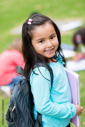 Photo: Beautiful school girl Beautiful school girl