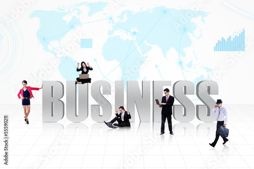 Photo: Business global people Business global people