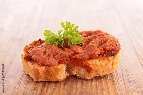 Photo: bread with tapenade bread with tapenade