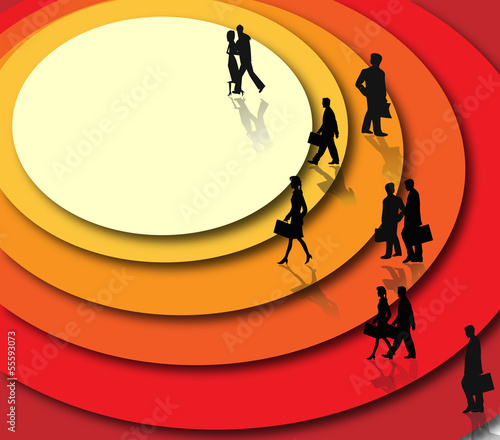 Vector: Abstract background with business people. Vector Abstract background with business people. Vector