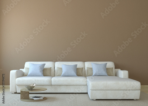 Illustration: Modern living-room Modern living-room