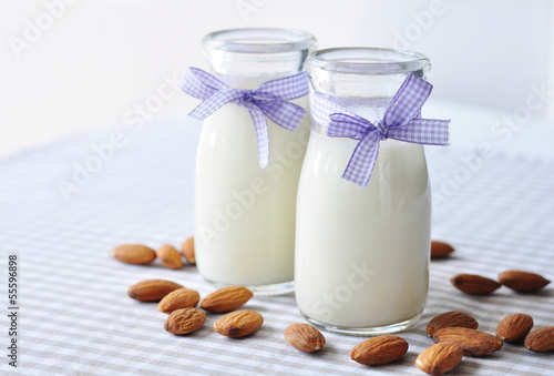 Photo: almond milk almond milk