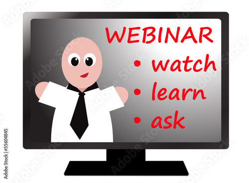 Vector: Webinar or online workshop Webinar or online workshop