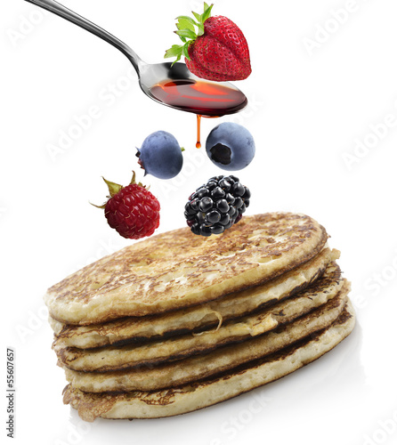 Photo: Pancakes With Berries Pancakes With Berries