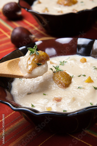 Photo: Chestnut Kohlrabi Soup Chestnut Kohlrabi Soup