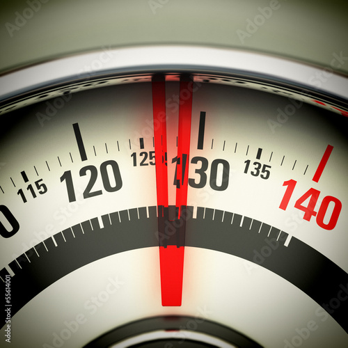 Illustration: Overweight - Bathroom Scale Overweight - Bathroom Scale