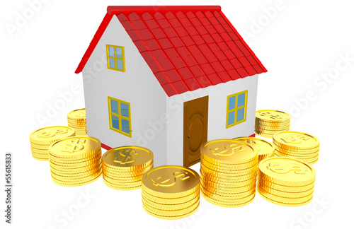 Illustration: Concept wealth house Concept wealth house