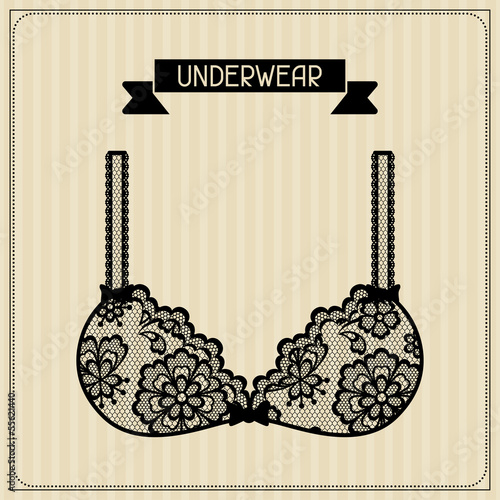 Vector: Underwear. Vintage lace background, floral ornament. Underwear. Vintage lace background, floral ornament.