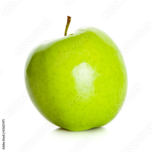 Photo: Green apple isolated on white Green apple isolated on white
