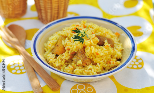 Photo: Pork pilaf Pork pilaf