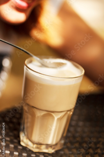 Photo: macchiato on the table macchiato on the table