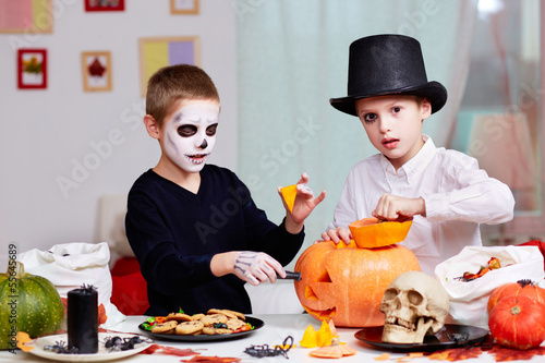 Photo: Halloween preparations Halloween preparations
