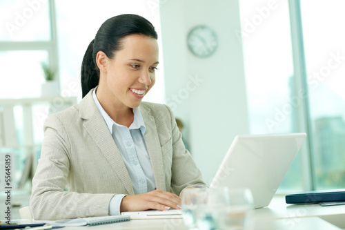 Photo: Secretary working Secretary working