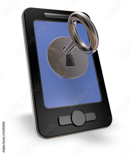 Illustration: smartphone sicherheit smartphone sicherheit