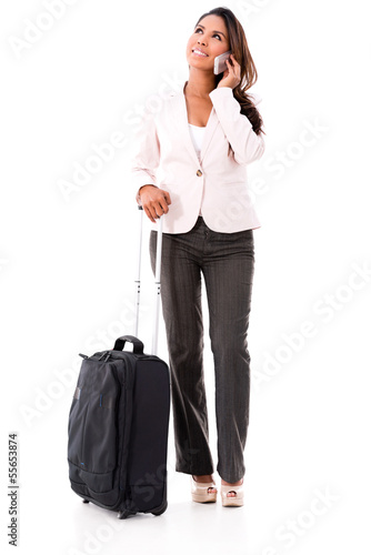 Photo: Woman going on a business trip Woman going on a business trip
