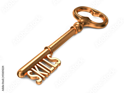 Illustration: Skills - Golden Key. Skills - Golden Key.