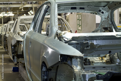 Photo: Auto Produktion Herstellung Fliessband Karosserie Auto Produktion Herstellung Fliessband Karosserie
