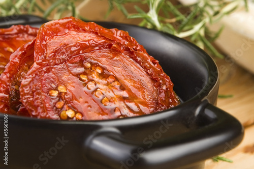 Photo: Sun dried tomatoes with olive oil Sun dried tomatoes with olive oil
