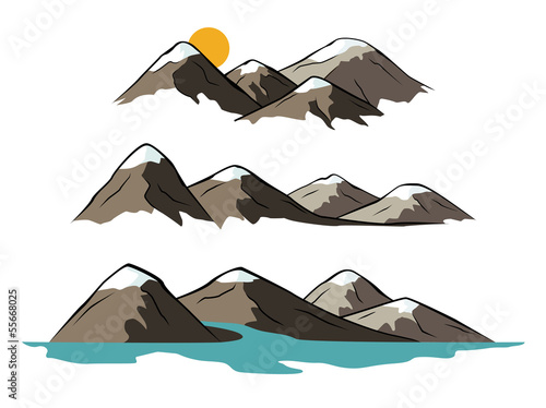 Vector: Mountains Mountains