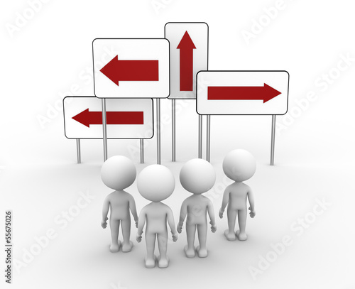 Illustration: Directional sign Directional sign