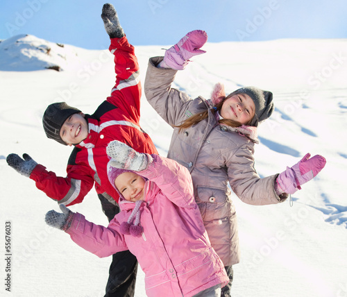 Photo: Children in winter Children in winter