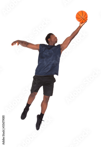 Photo: African Young Man Playing Basketball African Young Man Playing Basketball