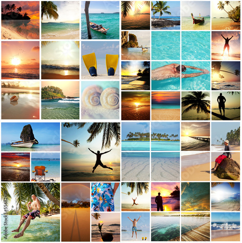 Photo: Beach collage Beach collage