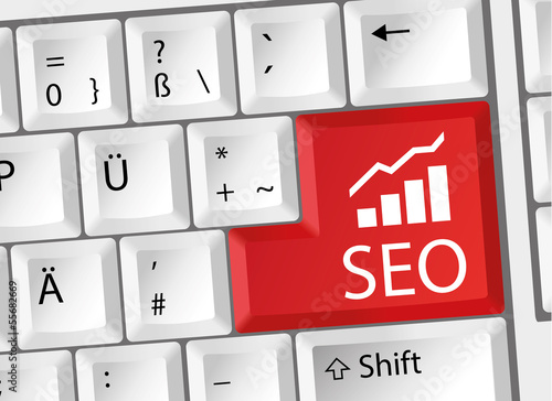 Vector: SEO - Suchmaschinen optimierung - Tastatur deutsch SEO - Suchmaschinen optimierung - Tastatur deutsch