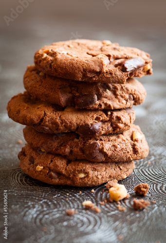 Photo: Chocolate and hazelnuts cookies Chocolate and hazelnuts cookies