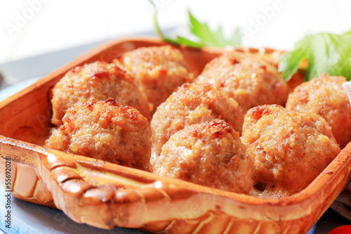 Photo: Baked meatballs Baked meatballs