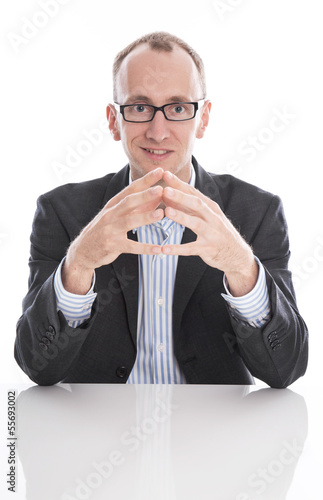 Photo: Intelligenter Mann isoliert - Fachmann, Anwalt, Berater Intelligenter Mann isoliert - Fachmann, Anwalt, Berater