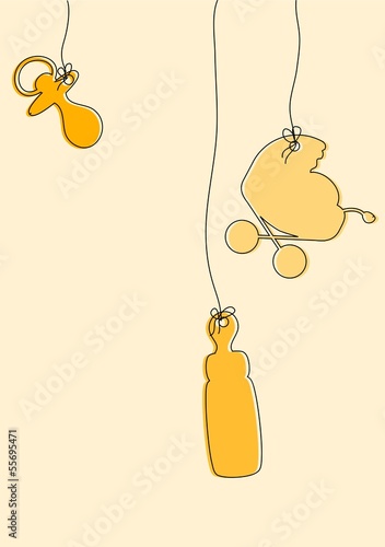 Vector: Babykarte Babykarte