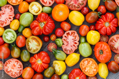 Photo: colorful tomatoes colorful tomatoes