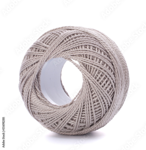 Photo: spool of grey thread spool of grey thread