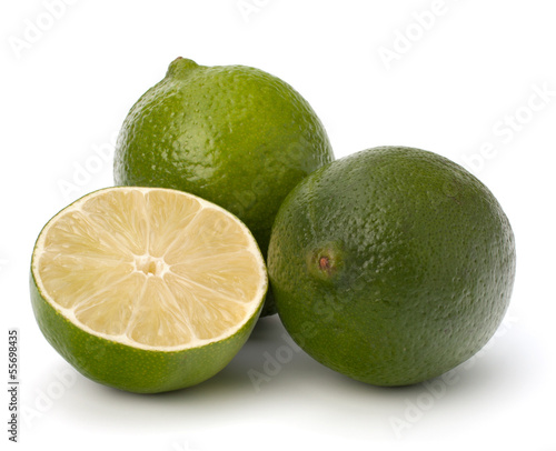 Photo: lime isolated on white background lime isolated on white background