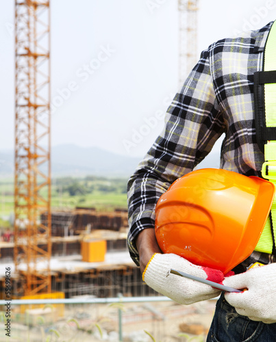 Photo: Vertical image construction safety concept Vertical image construction safety concept