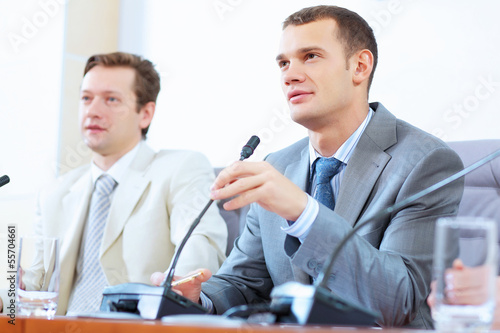 Photo: Two businessmen at meeting Two businessmen at meeting