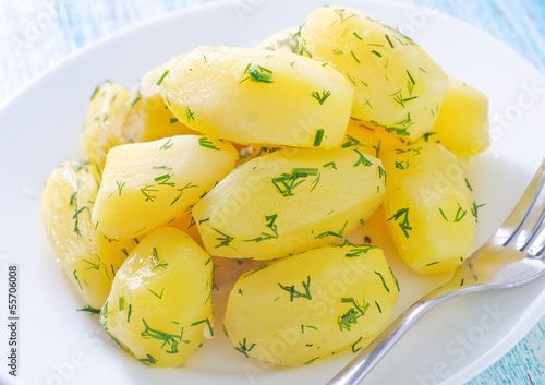 Photo: boiled potato boiled potato