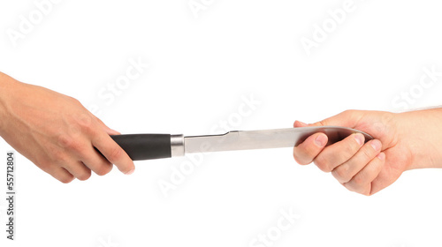 Photo: Transfer the knife. Transfer the knife.