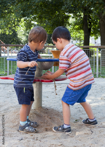 Photo: Children playing at playground Children playing at playground
