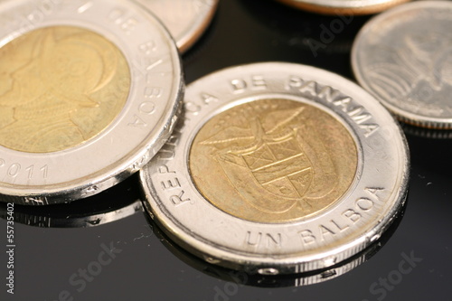 Photo: Panamanian Coins Close Up Panamanian Coins Close Up
