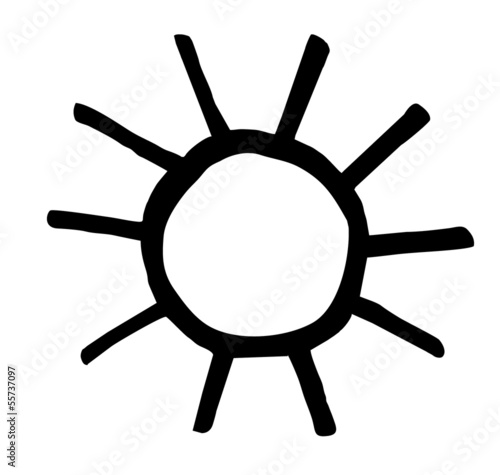 Illustration: Sonnenschein, Sonne - Silhouette Sonnenschein, Sonne - Silhouette