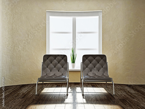 Photo: Two brown chairs Two brown chairs
