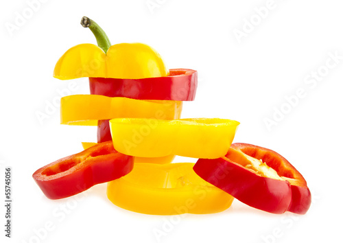 Photo: pepper and tomato pepper and tomato