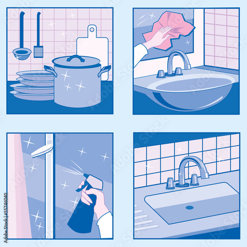 Vector: House Cleaning icons House Cleaning icons