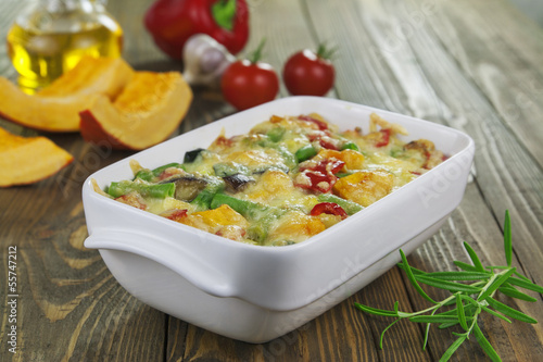 Photo: Baked vegetables Baked vegetables