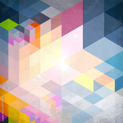 Vector: Abstract geometry blue vector grunge background Abstract geometry blue vector grunge background