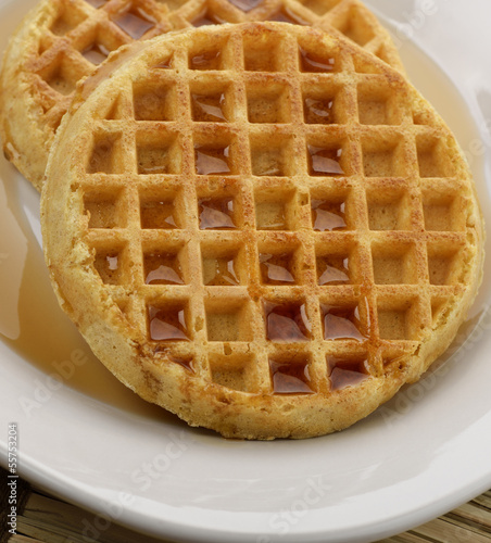Photo: Waffles With Maple Syrup Waffles With Maple Syrup